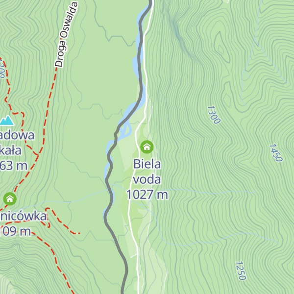 Map of Biela voda