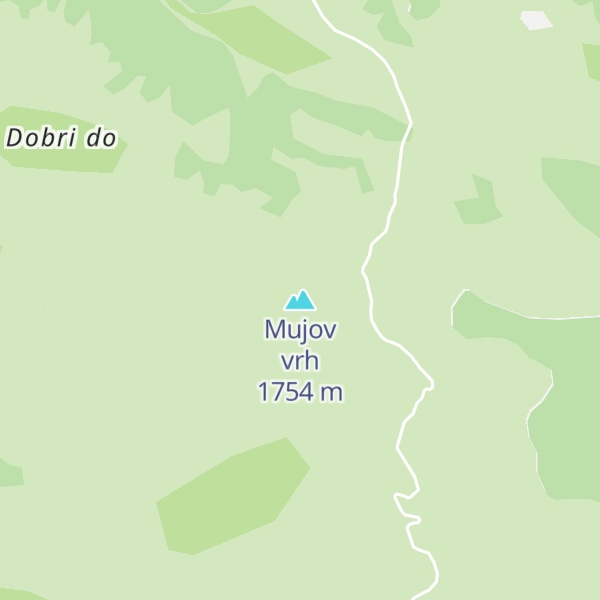 Map of Mujov vrh