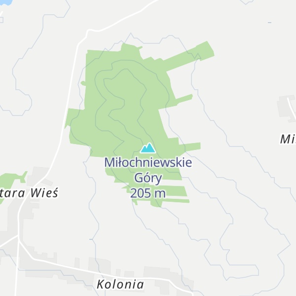 Map of Miłochniewskie Góry