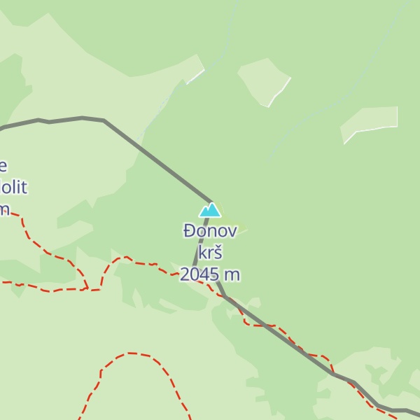 Map of Đonov krš