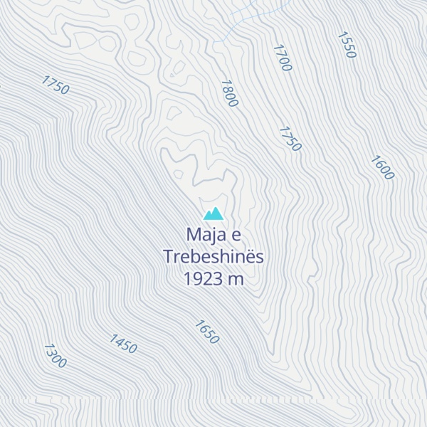 Map of Maja e Trebeshinës