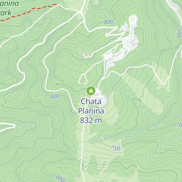 Map of Chata Planina