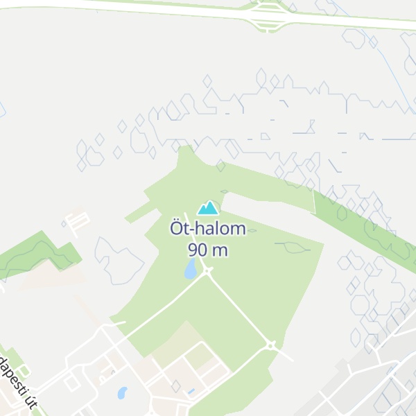 Map of Öt-halom