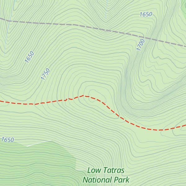 Map of Stredná hoľa