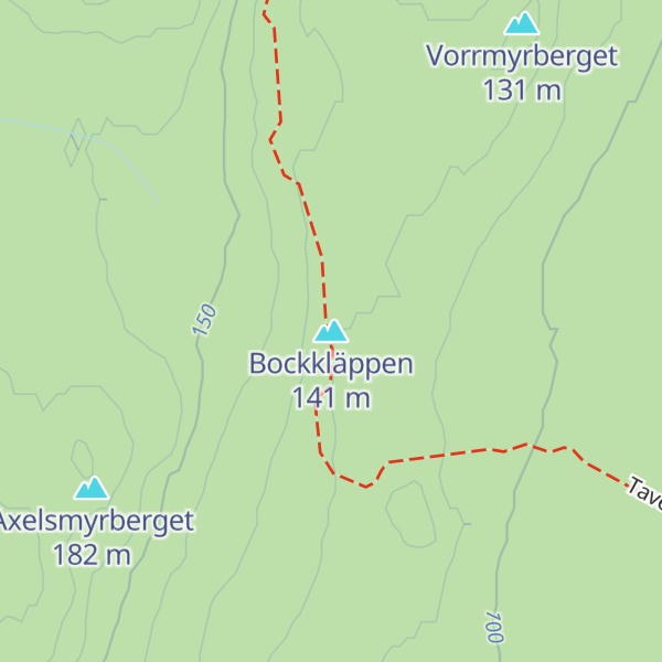Map of Bockkläppen