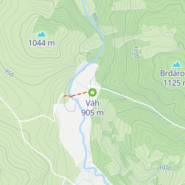 Map of Váh