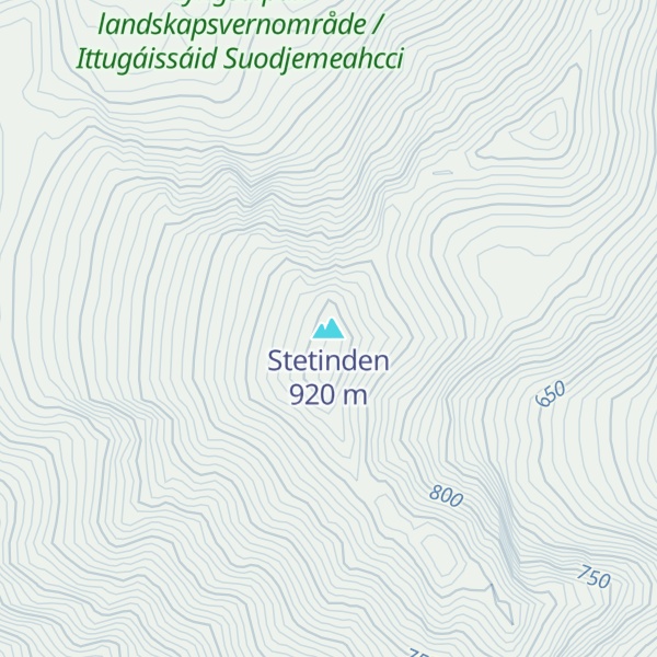 Map of Stetinden