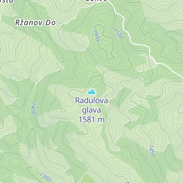 Map of Radulova glava