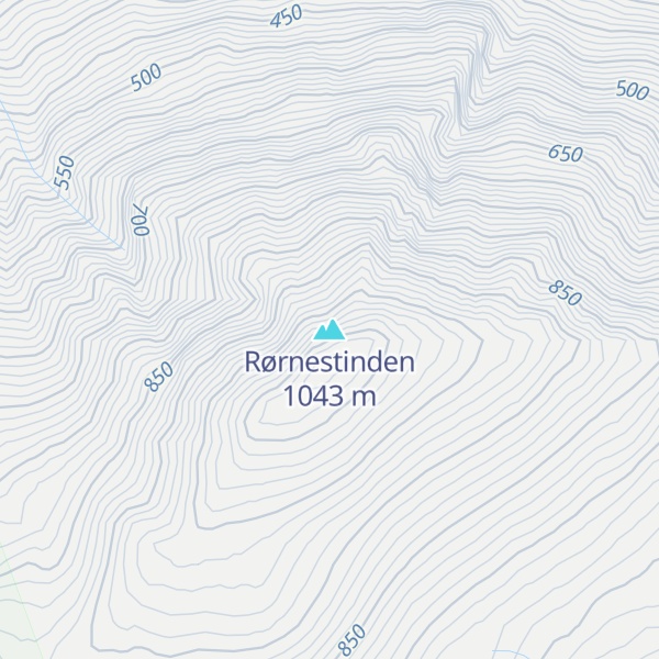 Map of Rørnestinden