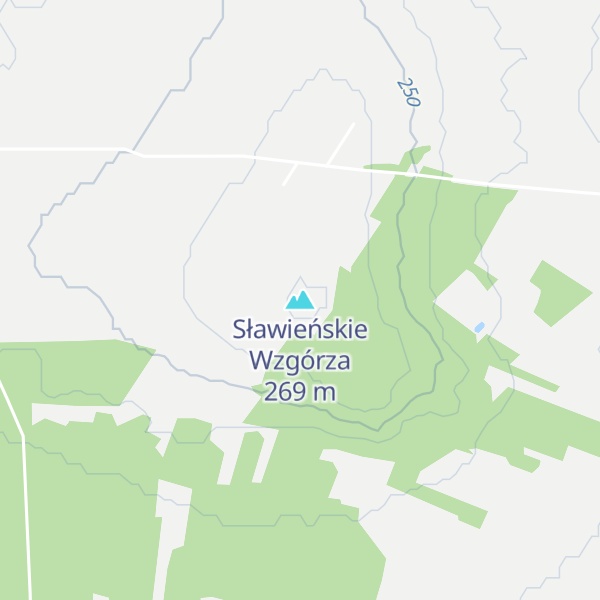 Map of Sławieńskie Wzgórza