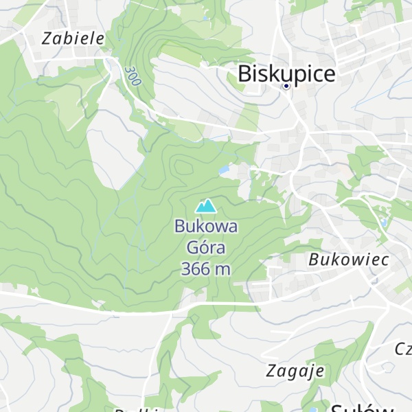 Map of Bukowa Góra