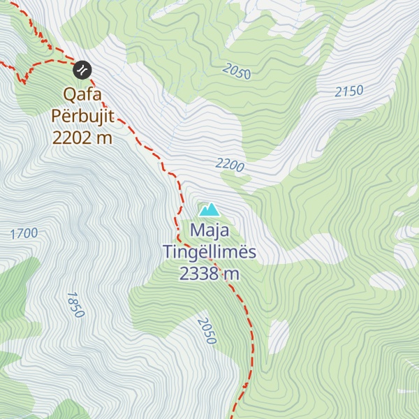 Map of Maja Tingëllimës
