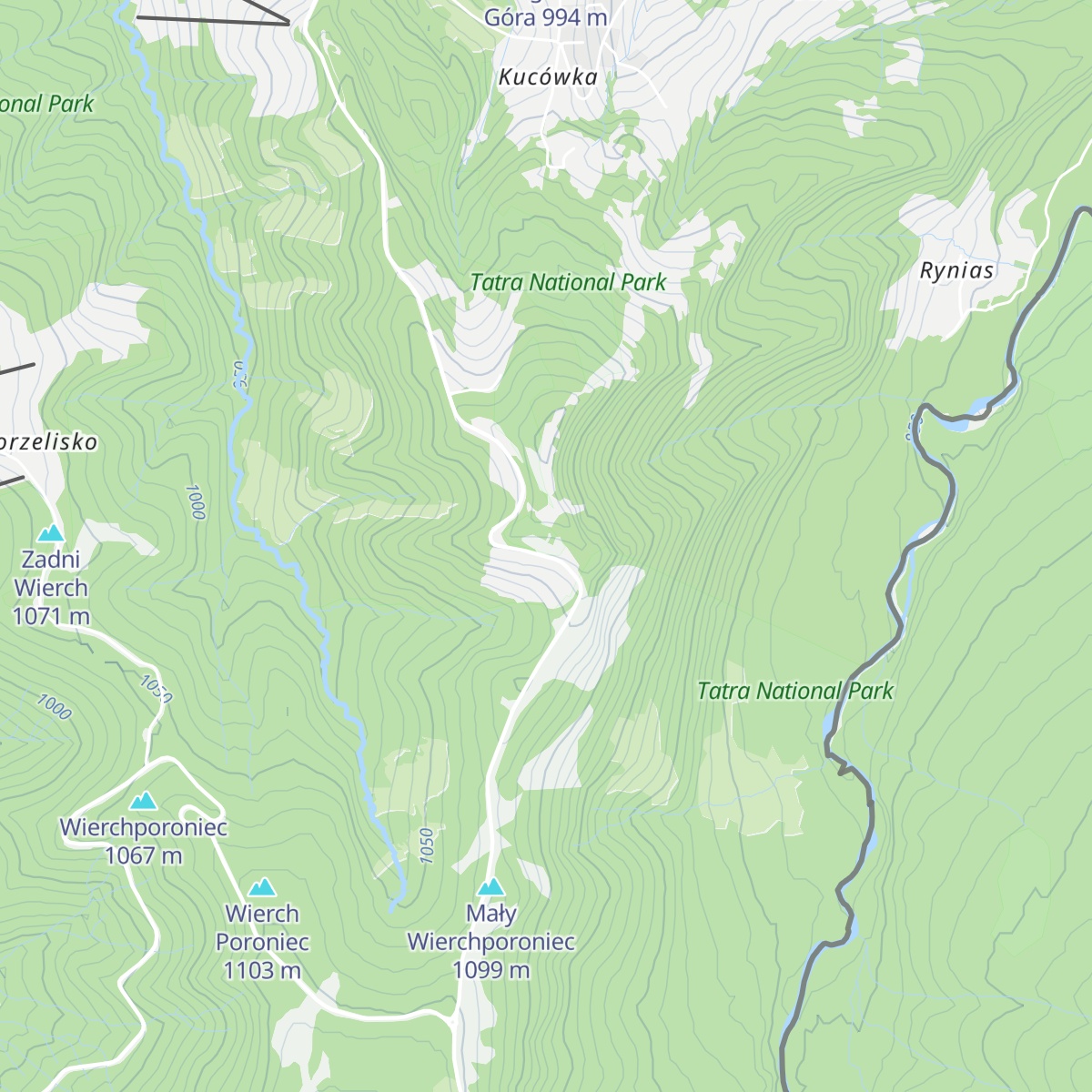 Schronisko Głodówka map