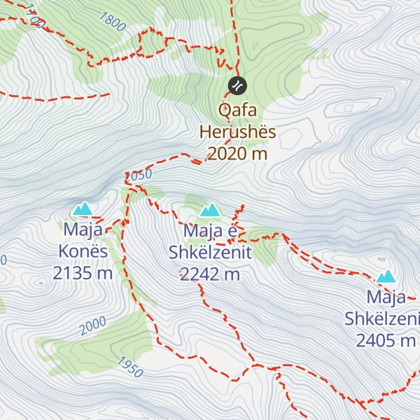 Map of Maja e Shkëlzenit