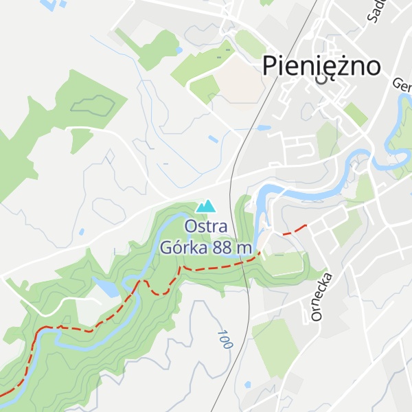 Map of Ostra Górka