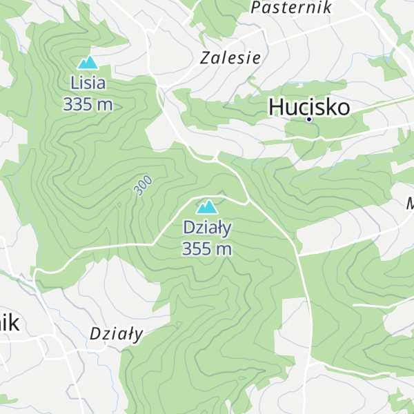 Map of Działy