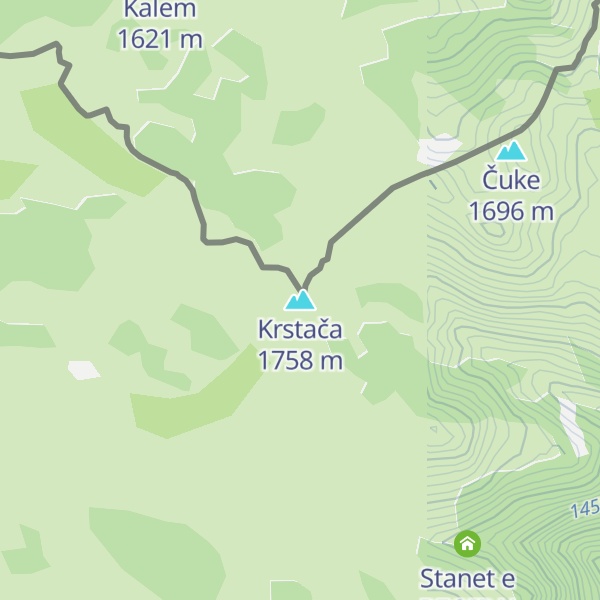 Map of Krstača