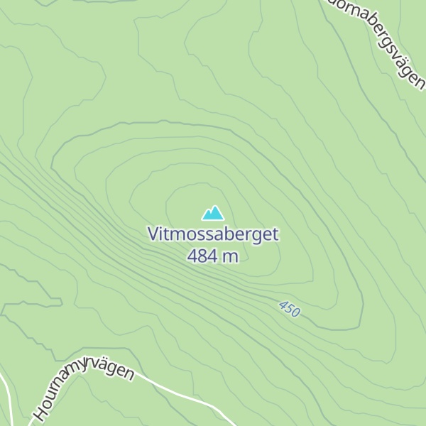 Map of Vitmossaberget