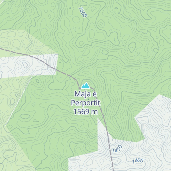 Map of Maja e Perportit