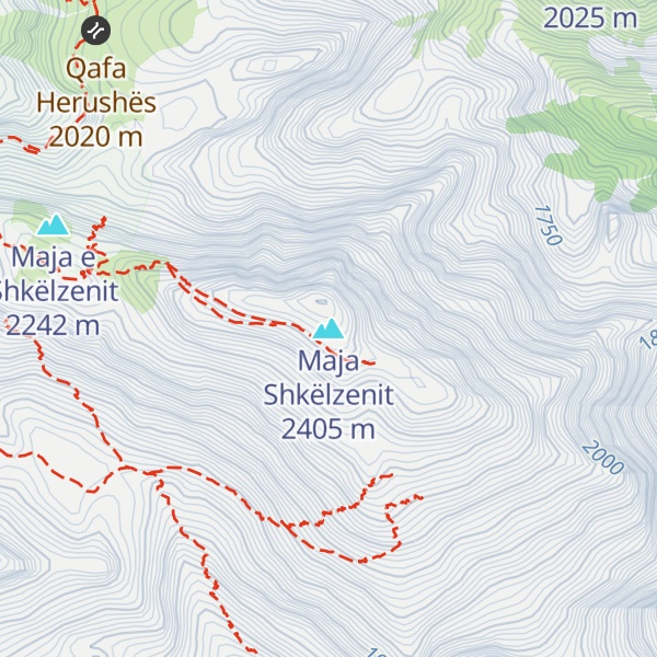 Map of Maja Shkëlzenit
