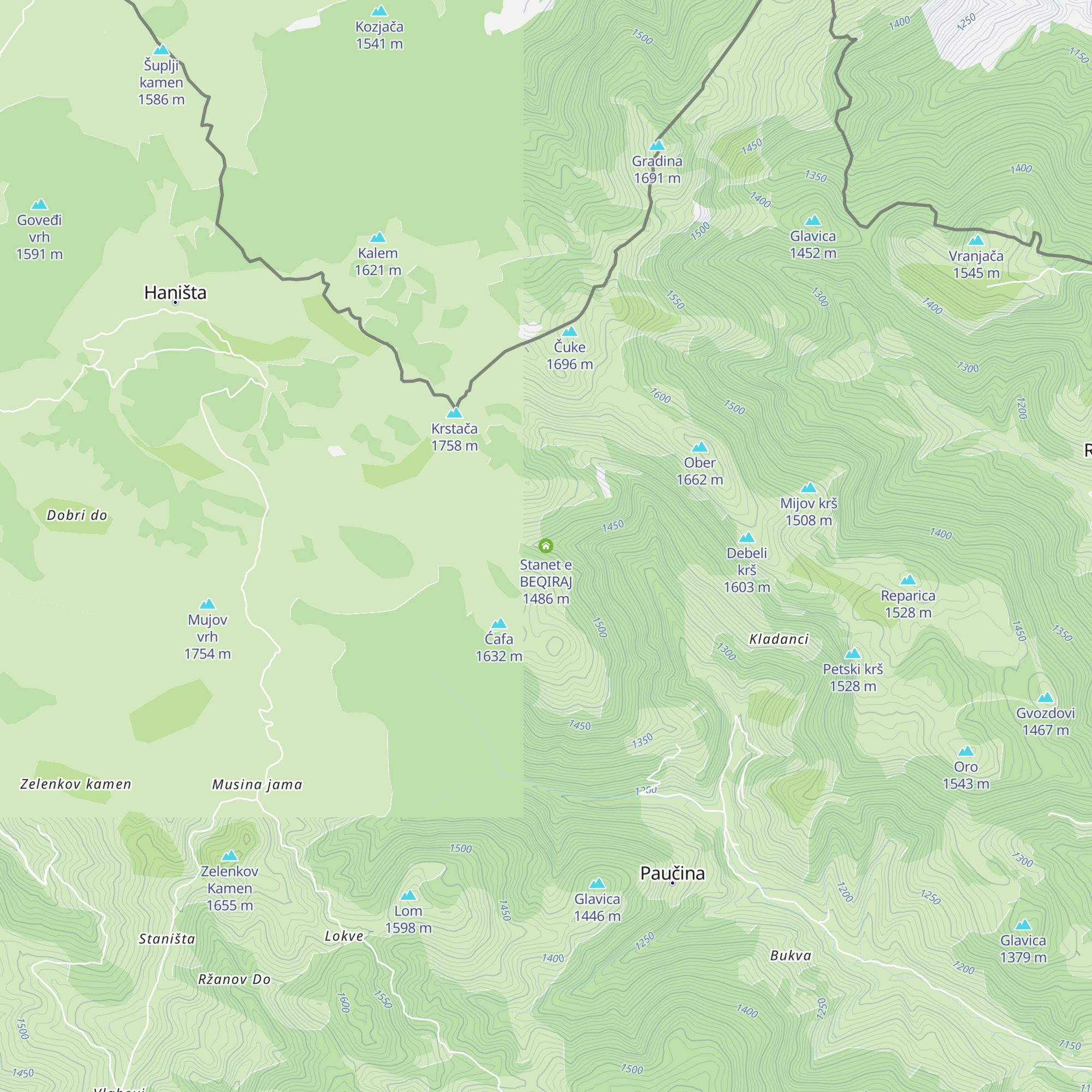 Stanet e BEQIRAJ map