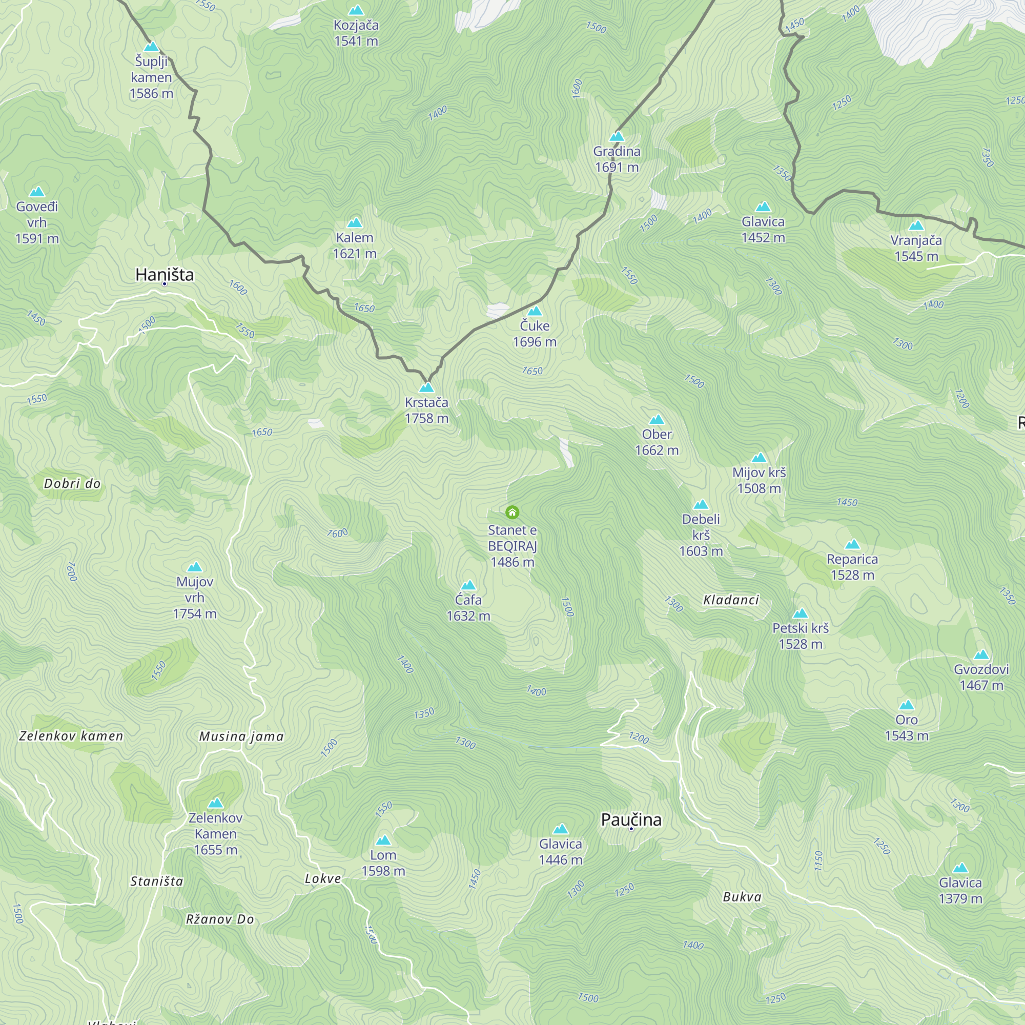 Stanet e BEQIRAJ map