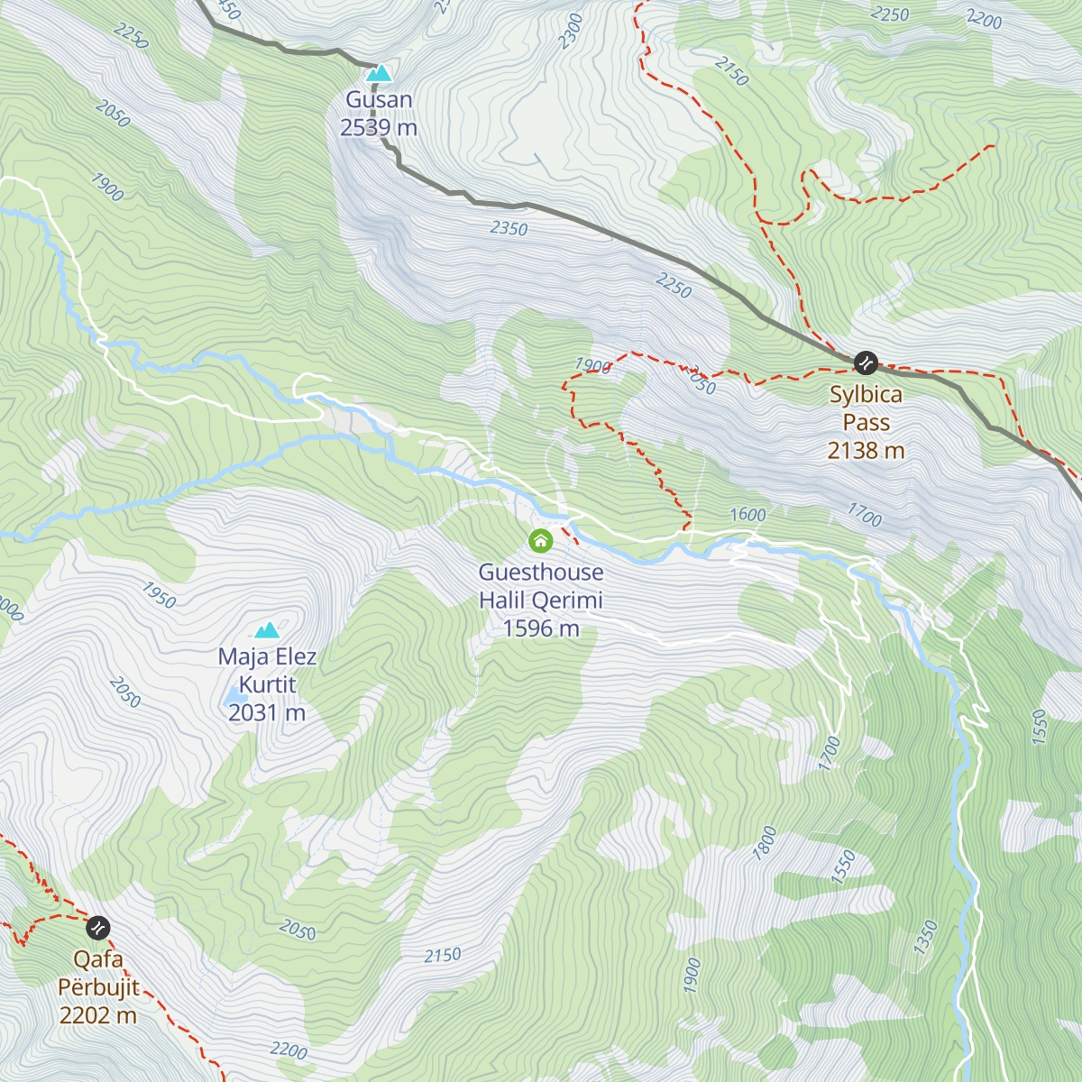 Guesthouse Halil Qerimi map