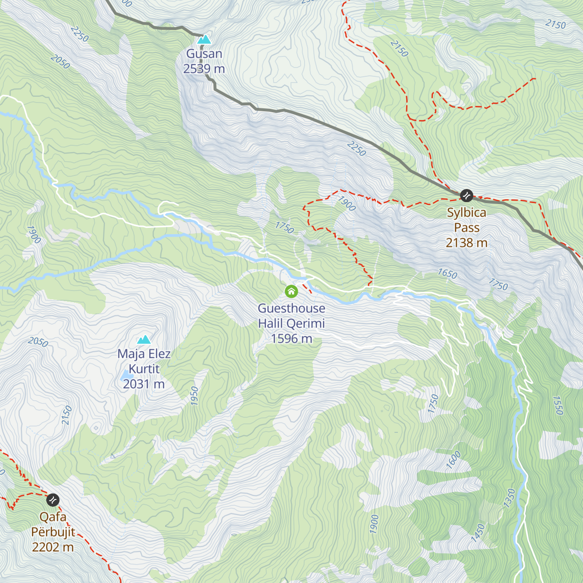 Guesthouse Halil Qerimi map