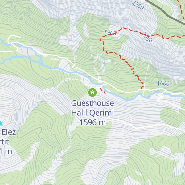 Map of Guesthouse Halil Qerimi