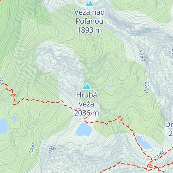 Map of Hrubá veža