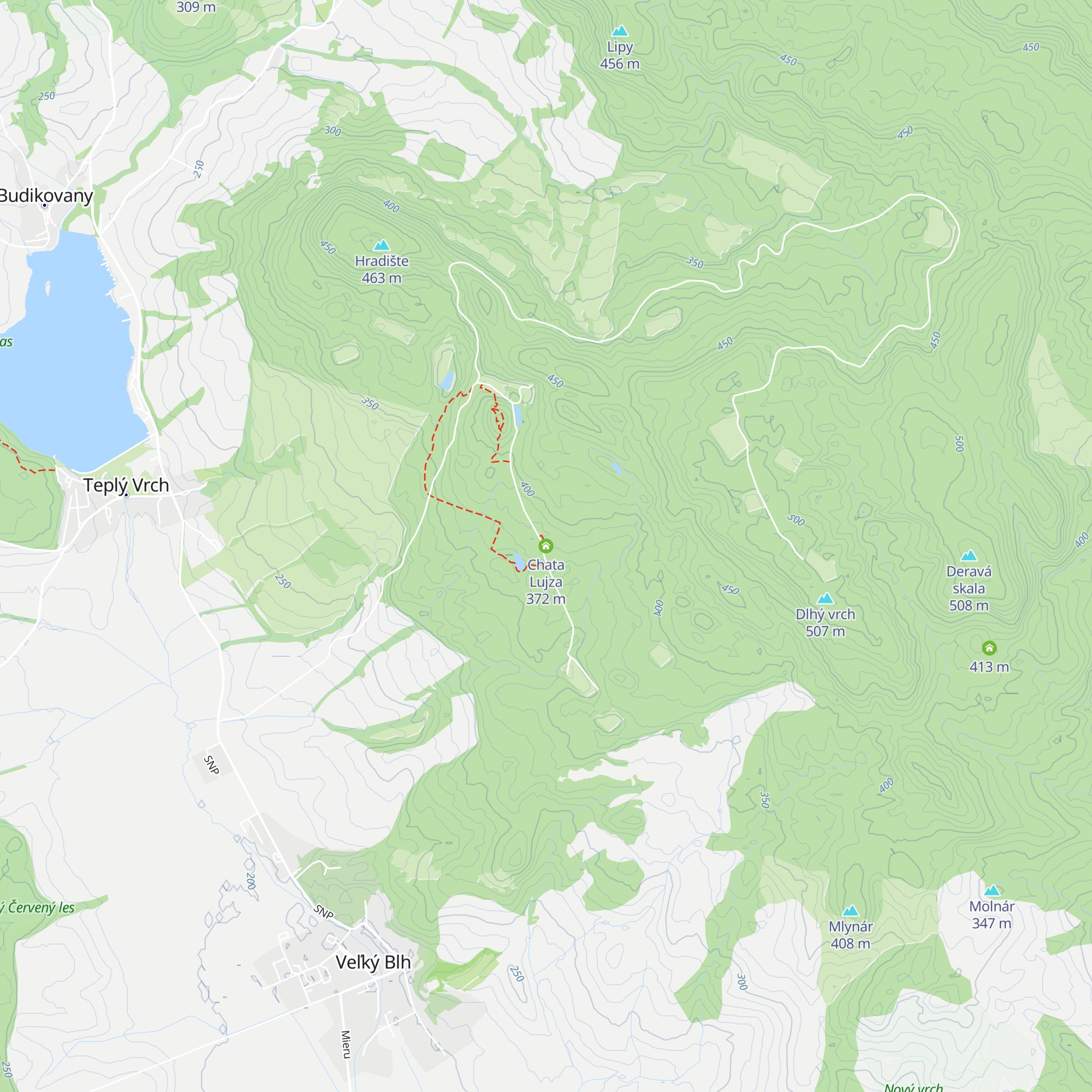 Chata Lujza map
