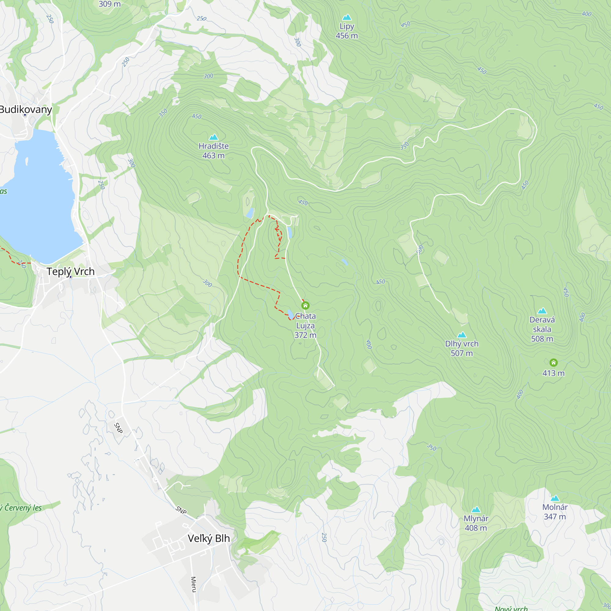 Chata Lujza map