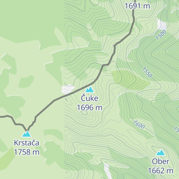 Map of Čuke