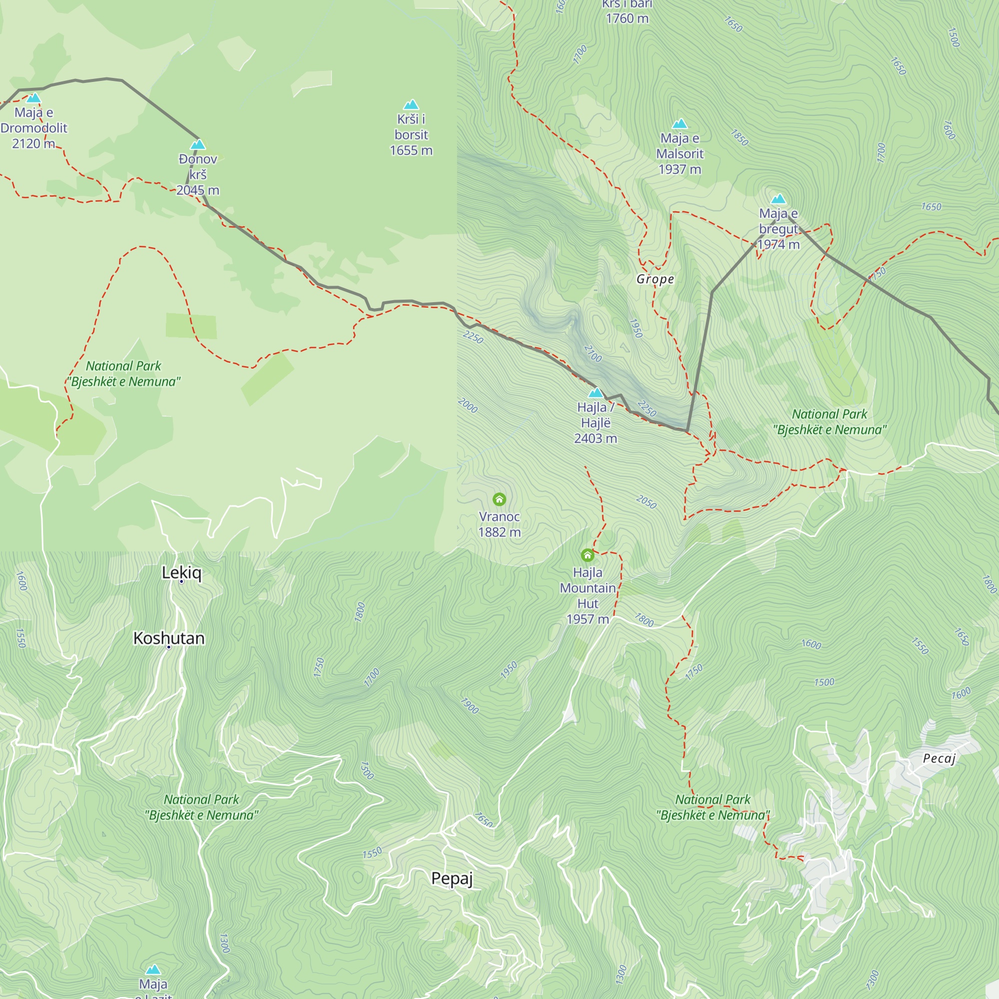 Vranoc map