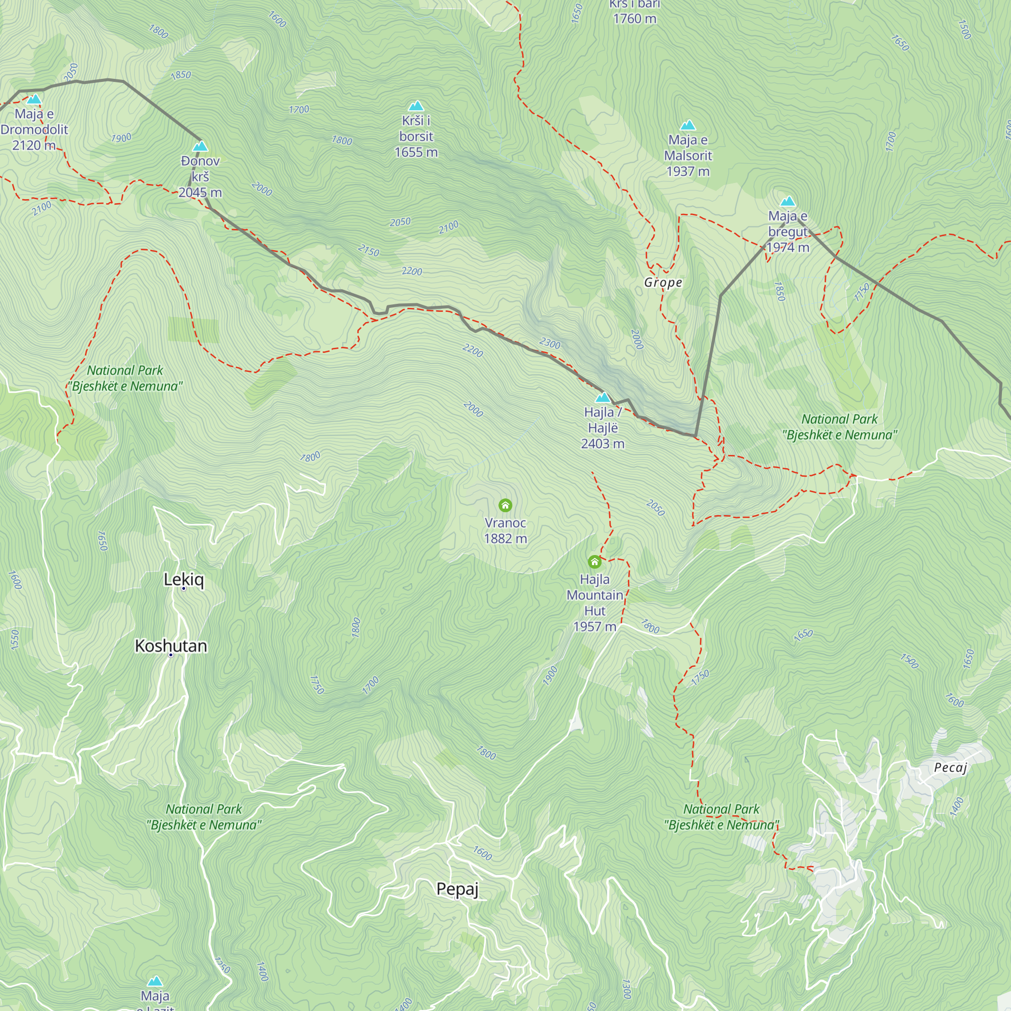 Vranoc map