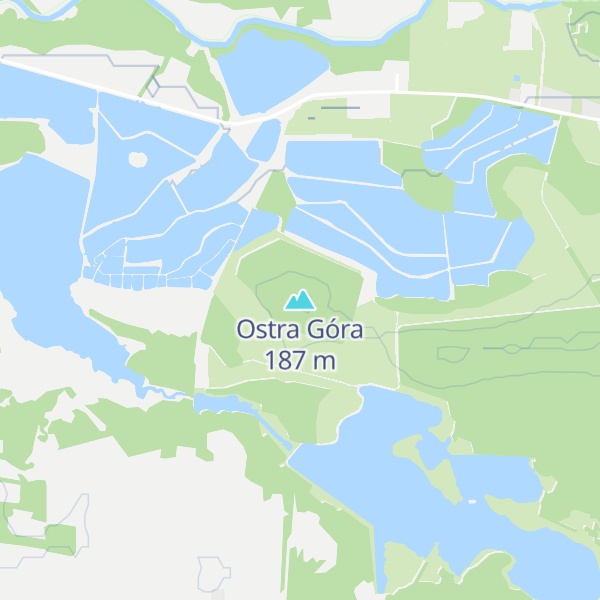 Map of Ostra Góra