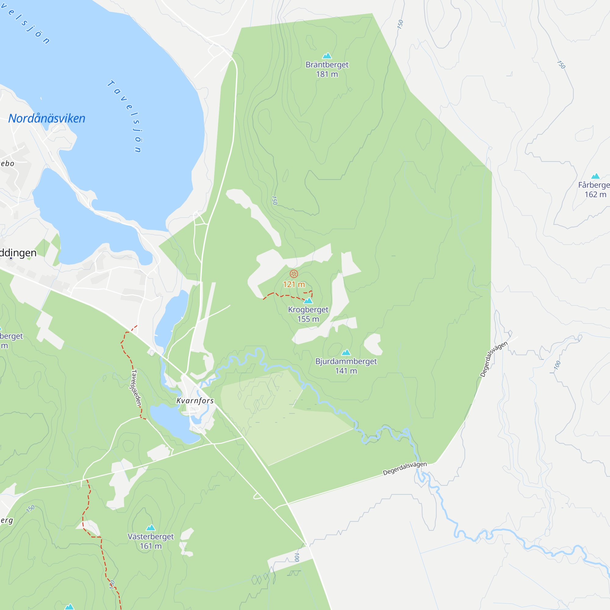 Krogberget toppstuga map