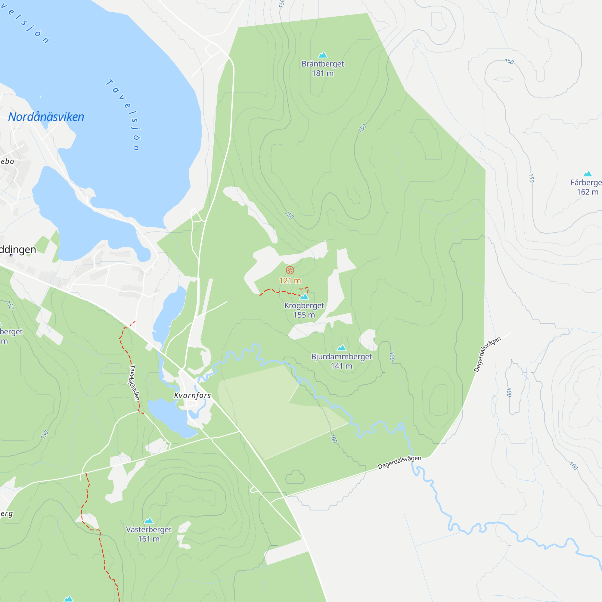 Krogberget toppstuga map