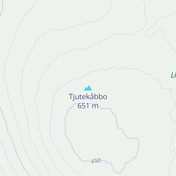 Map of Tjutekåbbo