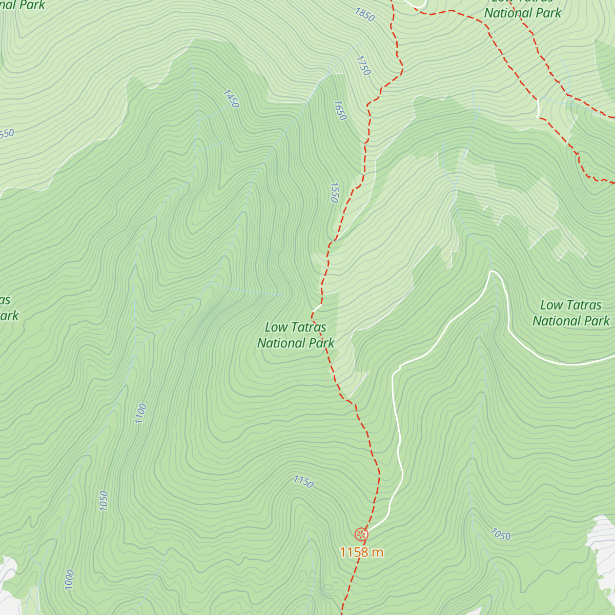 Chata pod Kráľovou Hoľou map