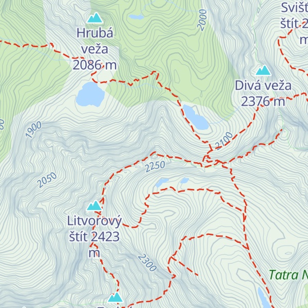 Map of Velický štít