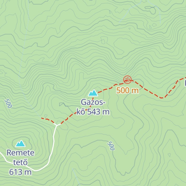 Map of Gazos-kő