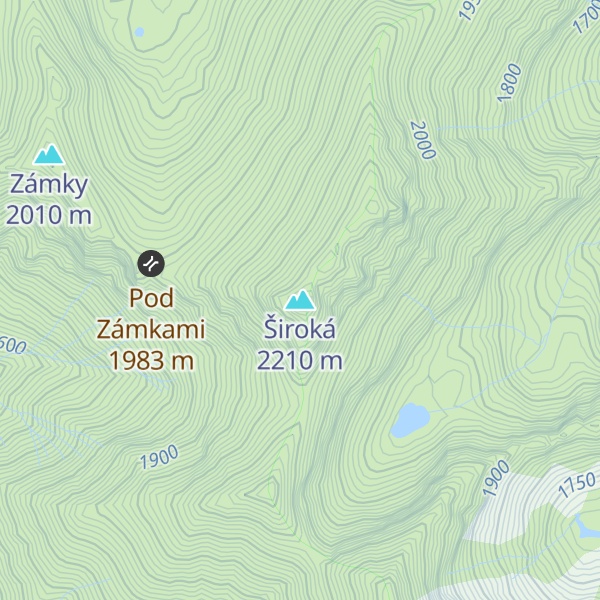 Map of Široká