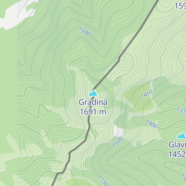 Map of Gradina