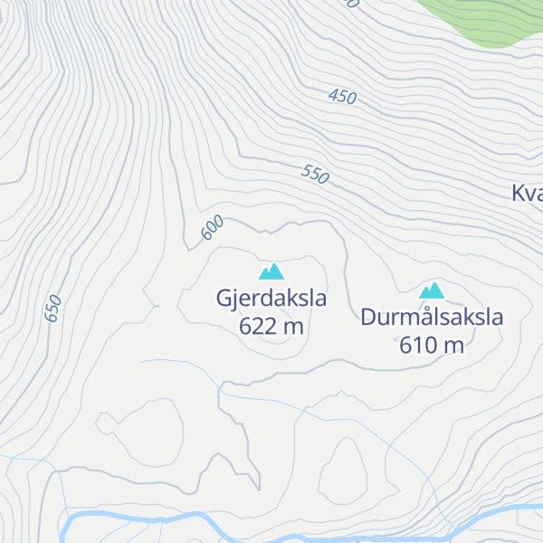 Map of Gjerdaksla