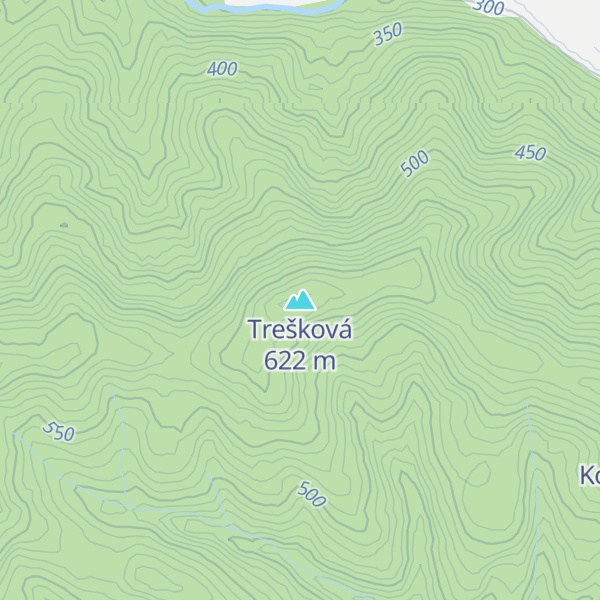 Map of Trešková