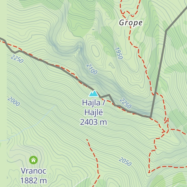 Map of Hajla / Hajlë