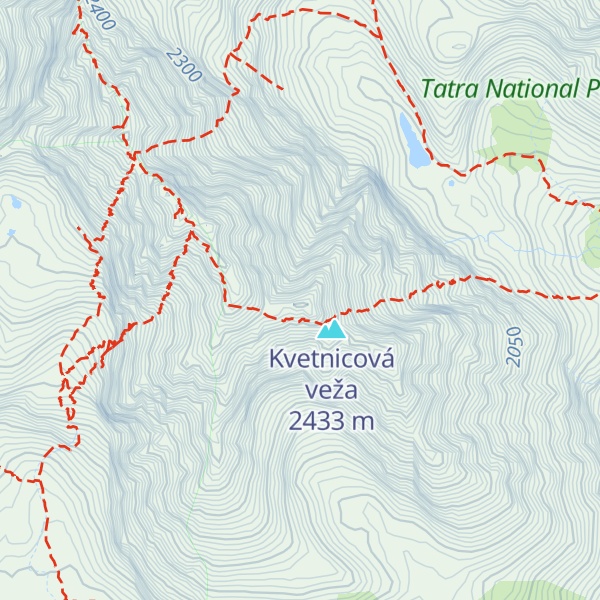 Map of Čertova veža