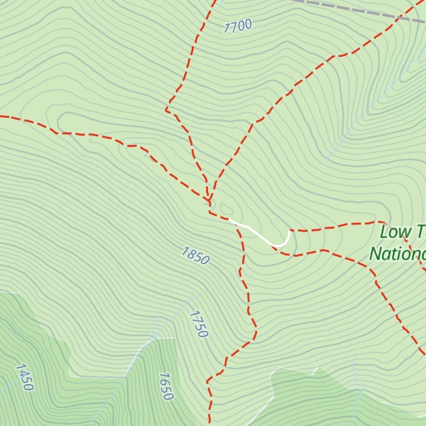 Map of Kráľova hoľa