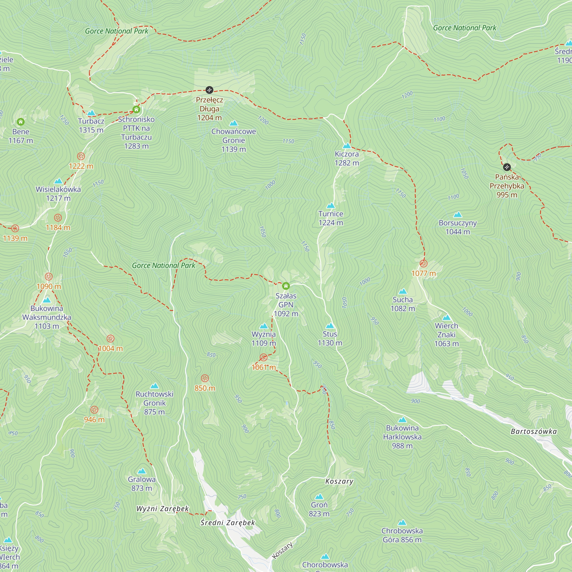 Szałas GPN map
